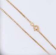 Elegant 18kt Yellow Gold Box Chain Necklace