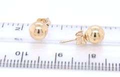 14kt Yellow Gold Ball Stud Earrings