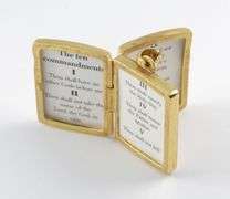 Opening 14k Bible/ Ten Commandments Charm
