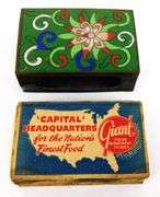Vintage Chinese Cloisonne Tray and Match Holder