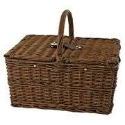 Seaside Cape Cod Wicker Picnic Basket Serves 4
