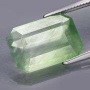 Collectors 5.17ct emerald cut Prehnite