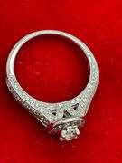 CERTIFIED 14K WHITE GOLD AND DIAMOND WEDDING SET