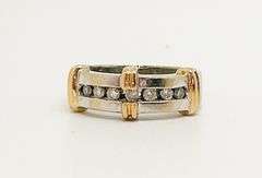 14kt Solid Gold & Diamond Band Ring
