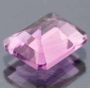 Bright violet 4.03ct emerald cut Amethyst