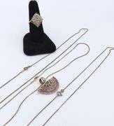 Group Lot of Vintage 925 Sterling Silver Jewelry