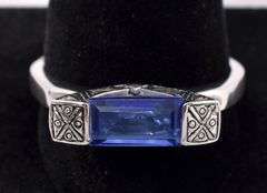 Purple Spinel Ring In Sterling Silver