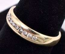 Marvelous Men's Diamond Ring In 14K Yellow Gold