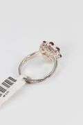 Sterling Silver Natural Garnet Gemstone Ring Size 9