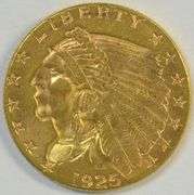 Satiny-fresh BU 1925-D US $2.50 Indian Gold Piece