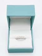 14kt Solid White Gold & Diamond Band