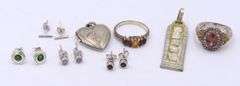 Group Lot of Vintage 925 Sterling Silver Jewelry