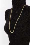 10k Yellow Gold-Hollow Diamond-Cut Rope Chain 3mm Necklace 18"