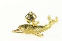 14K Yellow Gold Dolphin Ocean Animal Beach Motif Charm/Pendant