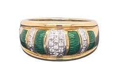 18K YELLOW GOLD VINTAGE RING WITH DIAMONDS