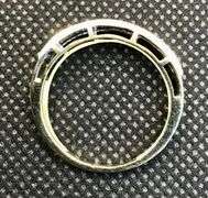 FABULOUS AND ELEGANT 10K YELLOW GOLD 1/3 CT DIAMOND MULTI-ROW STEPPED EDGE BAND
