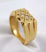 Tasteful Men's Ring with Diamonds
