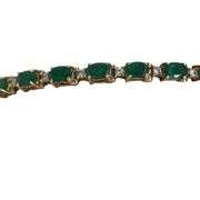 VINTAGE BRACELET WITH EMERALDS AND DIAMONDS