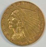 Very pretty 1915 US $2.50 Indian Gold Piece