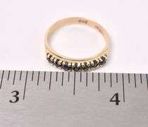 Divine Blue Sapphire Ring In 14K Yellow Gold