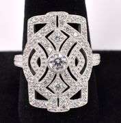 CZ Ring In Sterling Silver