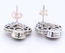 John Hardy 2 Tone Black Onyx Earrings