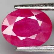 Stunning violet red 1.75ct Winza Ruby