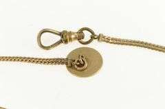 1940's Pinstripe Button Curb Link Vintage Pocket Watch Chain