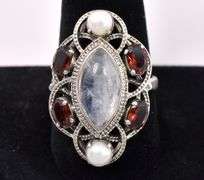 Multi-Gem Ring In Sterling Silver