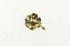 14K Yellow Gold Satin Finish Hibiscus Flower Botanical Charm/Pendant