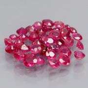 Premium 3.72ct 45 piece round cut Ruby set