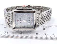 Michele Deco Mother of Pearl Diamond Dial Watch