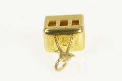 14K Yellow Gold 3D Cable Car Ski Lift Vintage Charm/Pendant