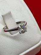 CERTIFIED  BRAND NEW 14K WHITE GOLD AND DIAMOND SOLITAIRE RING