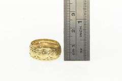 14K Yellow Gold 1930's Scroll Pattern Ornate Vintage Wedding Ring