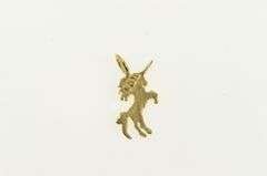 14K Yellow Gold Unicorn Mystical Creature Unique Symbol Charm/Pendant