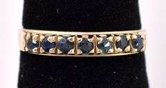 Divine Blue Sapphire Ring In 14K Yellow Gold