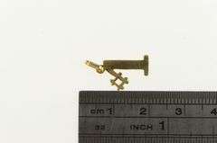 14K Yellow Gold #1 Number One Number Cut Out The Best Charm/Pendant