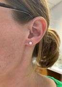 Martini Set Diamond Stud Earrings in 14k