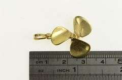 14K Yellow Gold Boat Propeller Nautical Ocean Travel Charm/Pendant