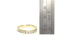 14K Yellow Gold 0.84 Ctw Classic Diamond Channel Wedding Ring