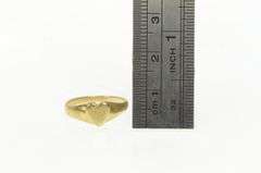 14K Yellow Gold Heart Love Symbol Victorian Baby Valentine Ring