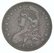 1827 Capped Bust Half Dollar Very LT OBV 114