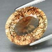 Fiery flashing 9.01ct champagne Imperial Topaz