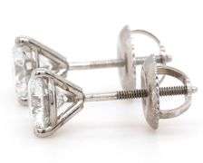 1.20ctw Round Diamond Solitaire Stud Earrings in 14K