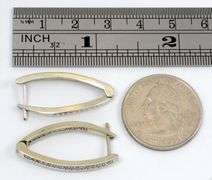 White Gold In and Out Diamond Earrings