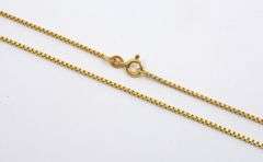 Useful 18k Box Link Necklace