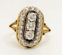Gorgeous 14kt Solid Yellow Gold & Diamond Ring!