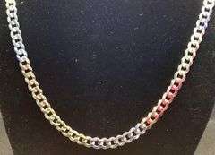 UNIQUE 14K MULTI-COLOR GOLD UNISEX CHAIN NECKLACE