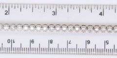 Incredible 2ctw Half Bezel Diamond Tennis Bracelet in White Gold